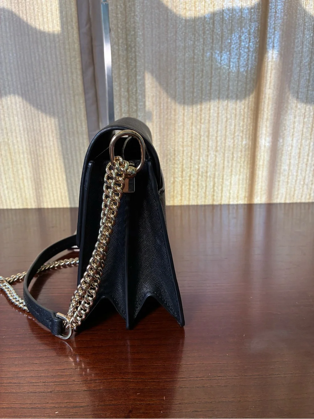 Tory Burch Black Crossbody Bag with Gold Logo